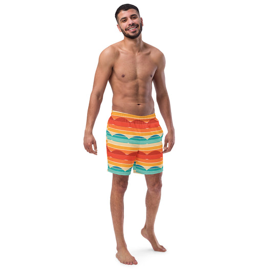 70's Style Men's swim trunks