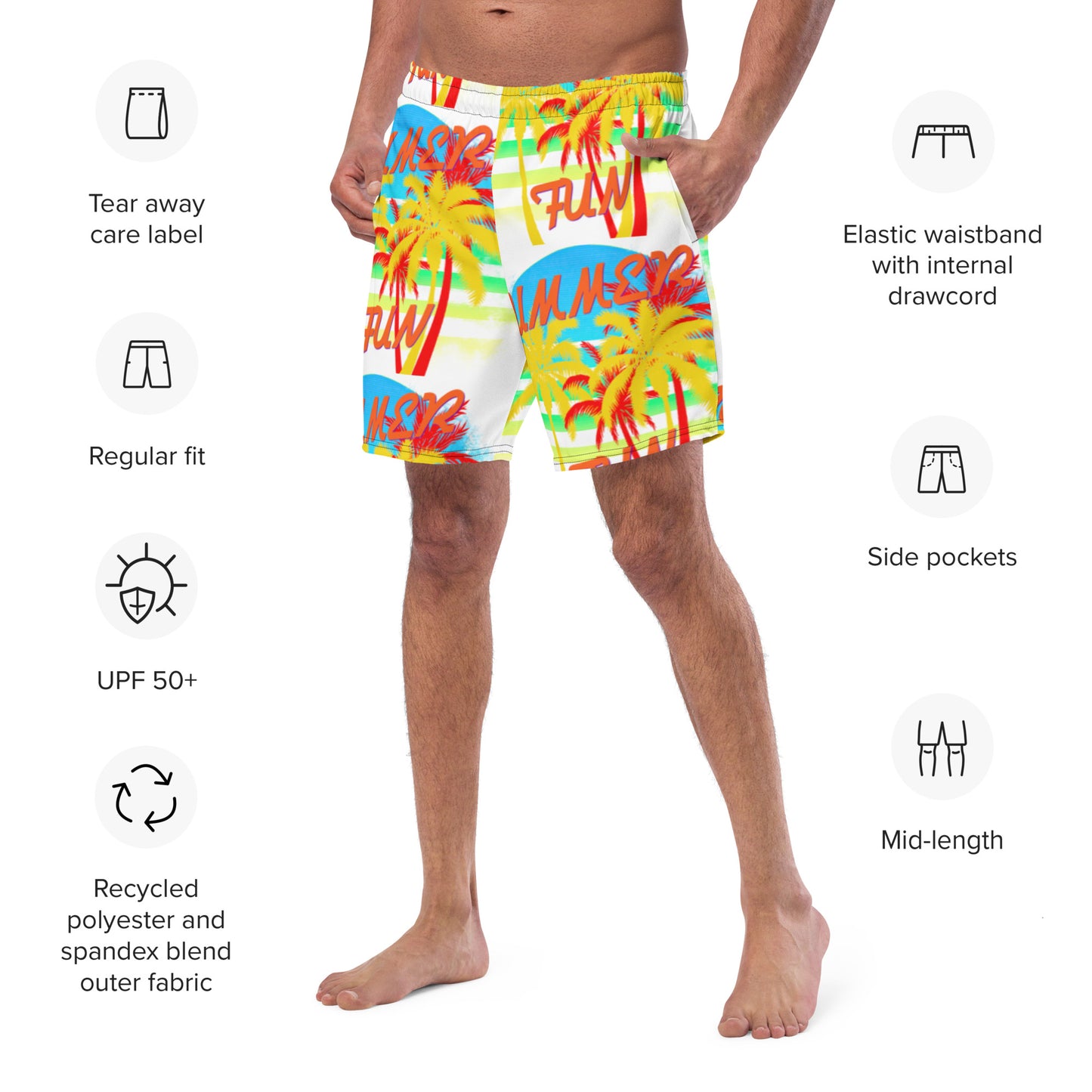 Summer Fun Men's swim trunks