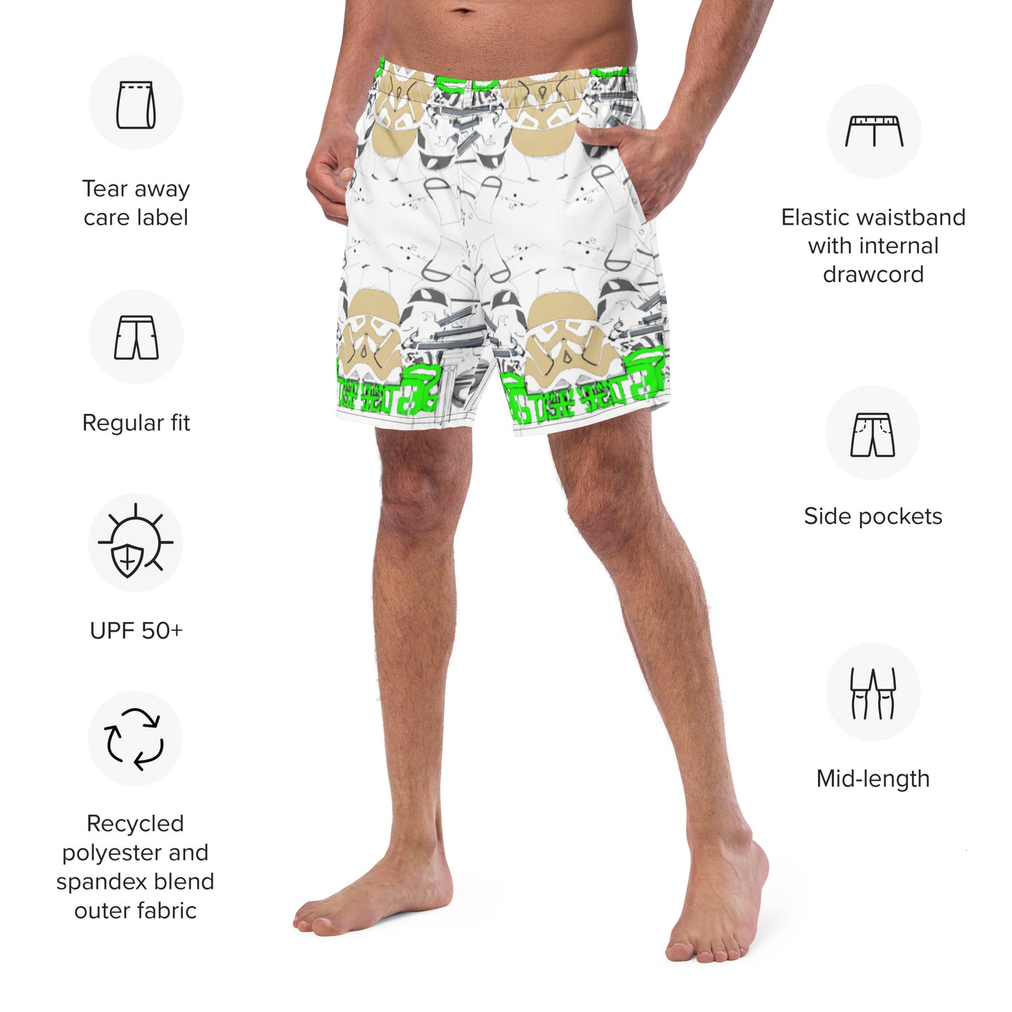 Graffiti Style Men's swim trunks