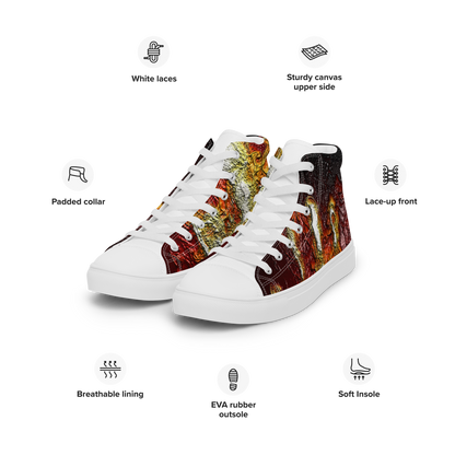 Men’s high top canvas shoes