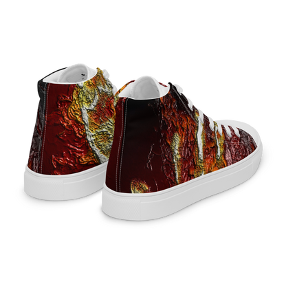 Men’s high top canvas shoes