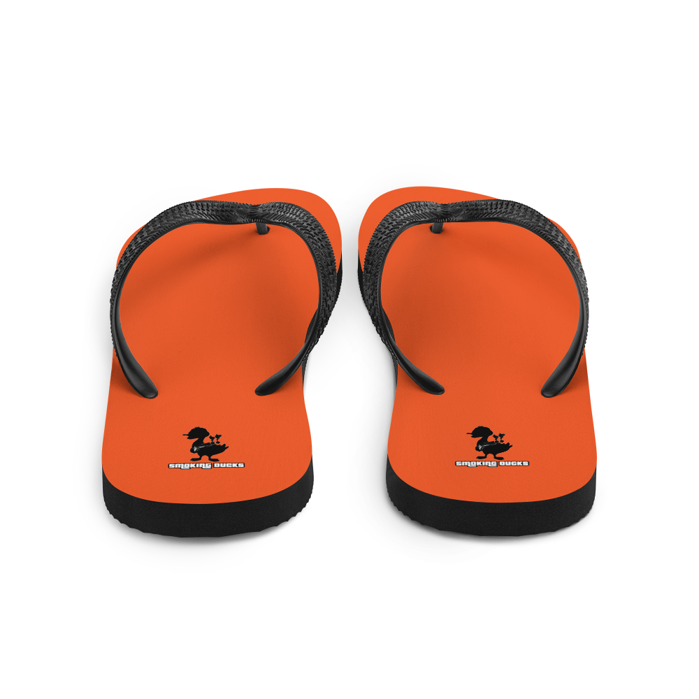 the best shop orange Flip Flop , smoking ducks brand, Australia, men's and women's flip-flops