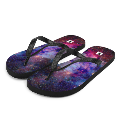 Space Flip-Flops, smoking duck, Womens Thongs & Slides, Space Thong