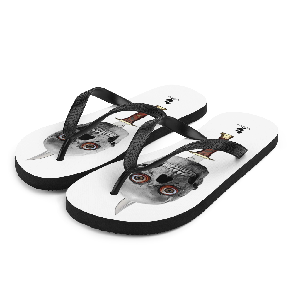 skull and knife, the best shop Flip Flop , smoking ducks brand, Australia, men's and women's flip-flops, pirate flip-flops