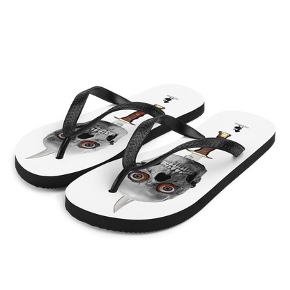 skull and knife, the best shop Flip Flop , smoking ducks brand, Australia, men's and women's flip-flops, pirate flip-flops