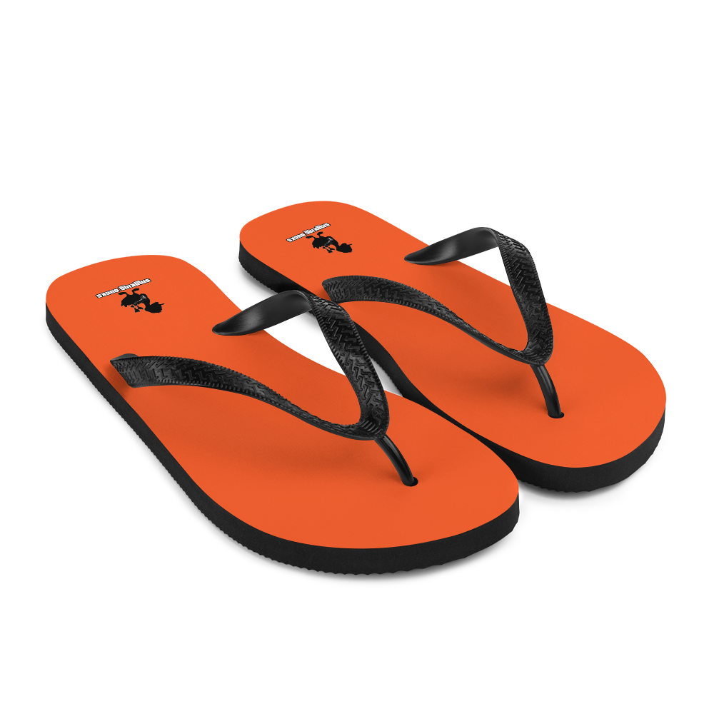 the best shop orange Flip Flop , smoking ducks brand, Australia, men's and women's flip-flops