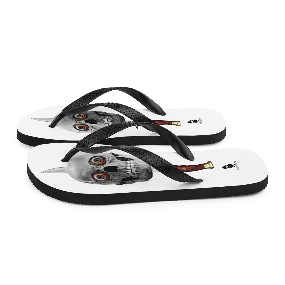 skull and knife, the best shop Flip Flop , smoking ducks brand, Australia, men's and women's flip-flops, pirate flip-flops