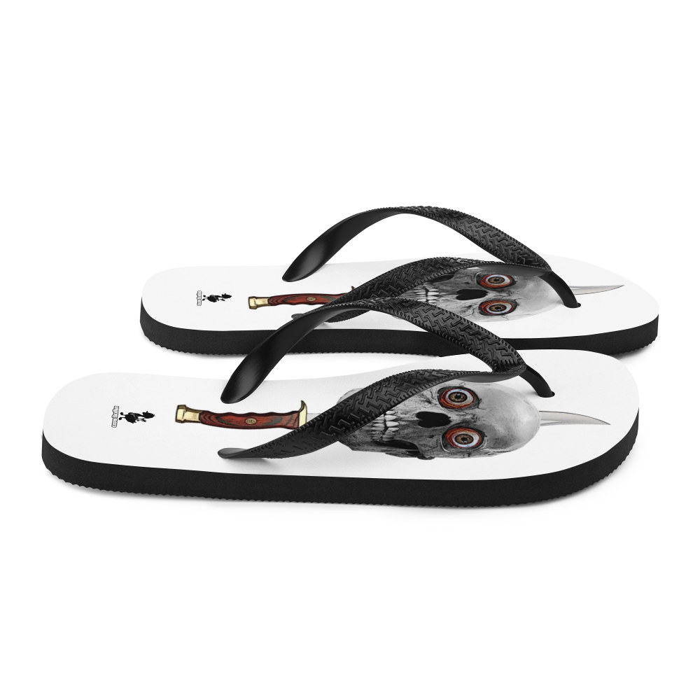 skull and knife, the best shop Flip Flop , smoking ducks brand, Australia, men's and women's flip-flops, pirate flip-flops