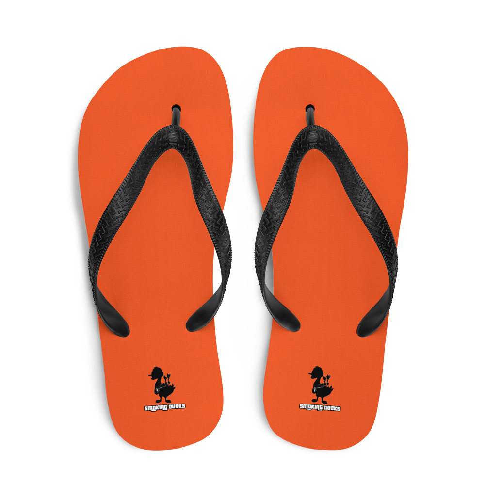 the best shop orange Flip Flop , smoking ducks brand, Australia, men's and women's flip-flops