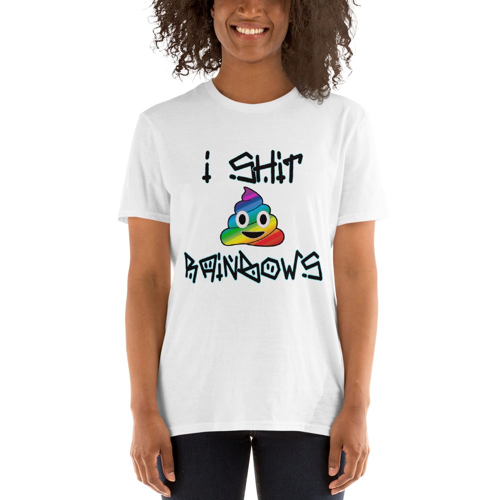 Rainbow poo Short-Sleeve Unisex T-Shirt