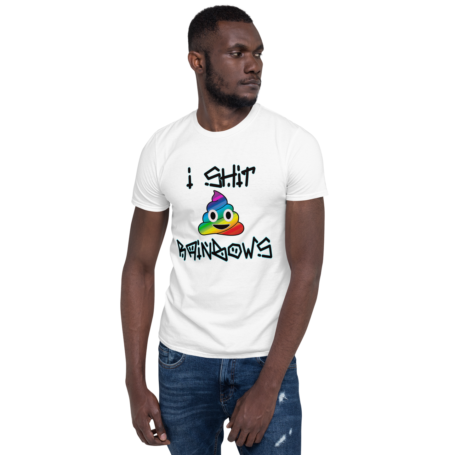 Rainbow poo Short-Sleeve Unisex T-Shirt