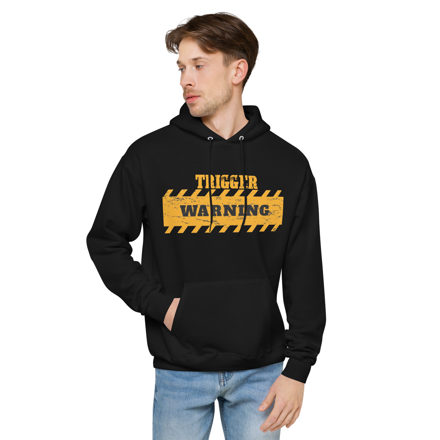 Unisex fleece hoodie lightweight