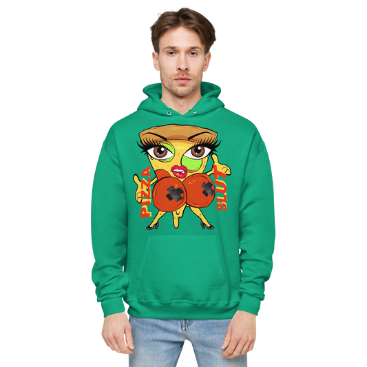 Pizza Slut Unisex fleece hoodie lightweight