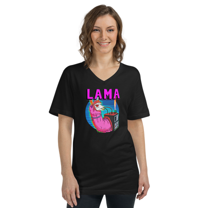 Lama Women's Short Sleeve V-Neck T-Shirt