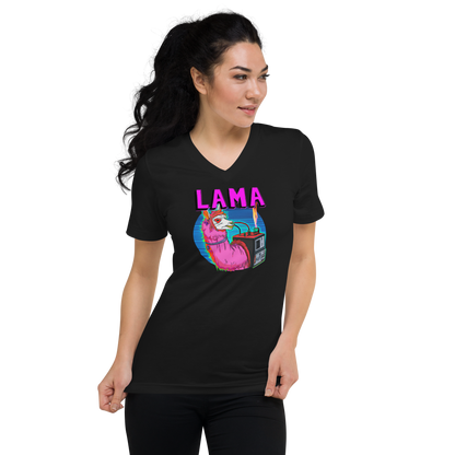 Lama Women's Short Sleeve V-Neck T-Shirt