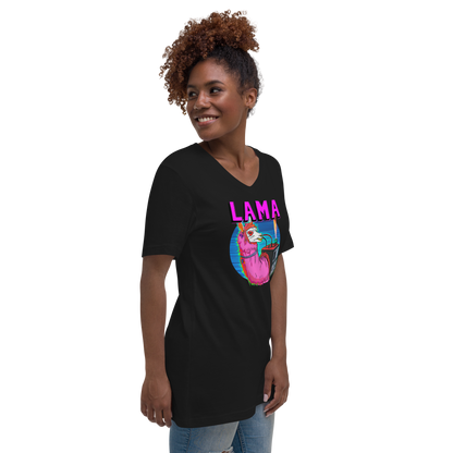 Lama Women's Short Sleeve V-Neck T-Shirt