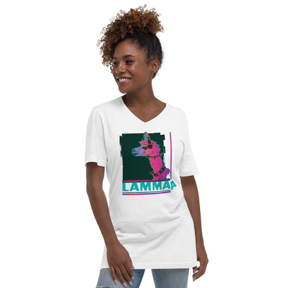 Lama Women's Short Sleeve V-Neck T-Shirt