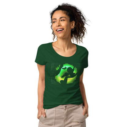 70's Game style Rick and Morty Women’s basic organic t-shirt