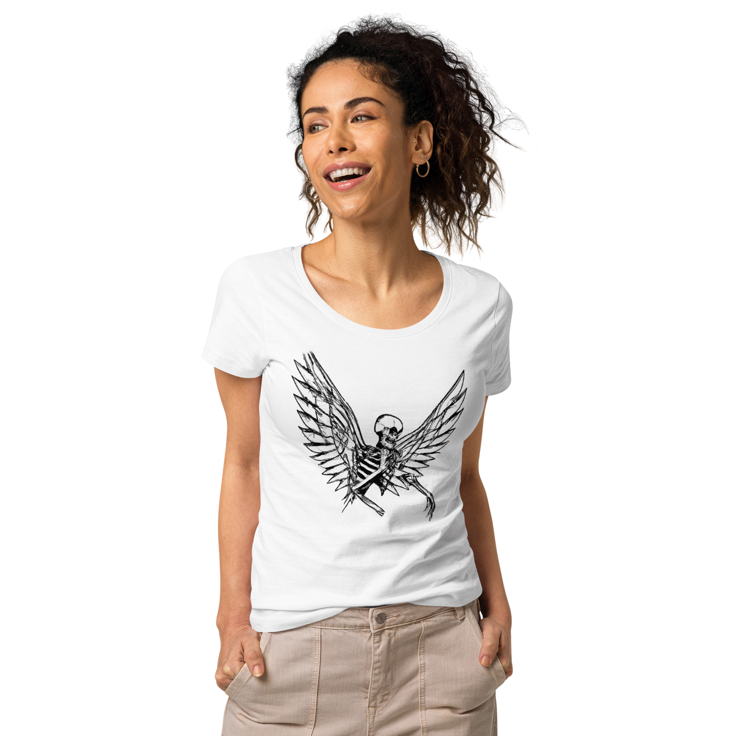 Skeleton Angel Women’s basic organic t-shirt