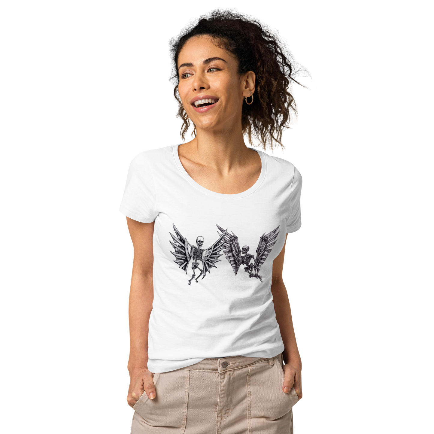 Skeleton Angel Women’s basic organic t-shirt