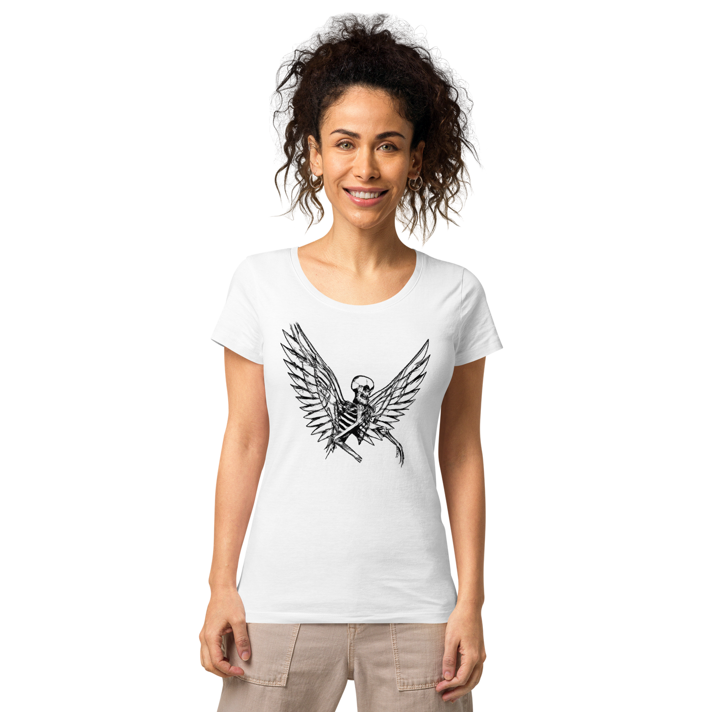 Skeleton Angel Women’s basic organic t-shirt