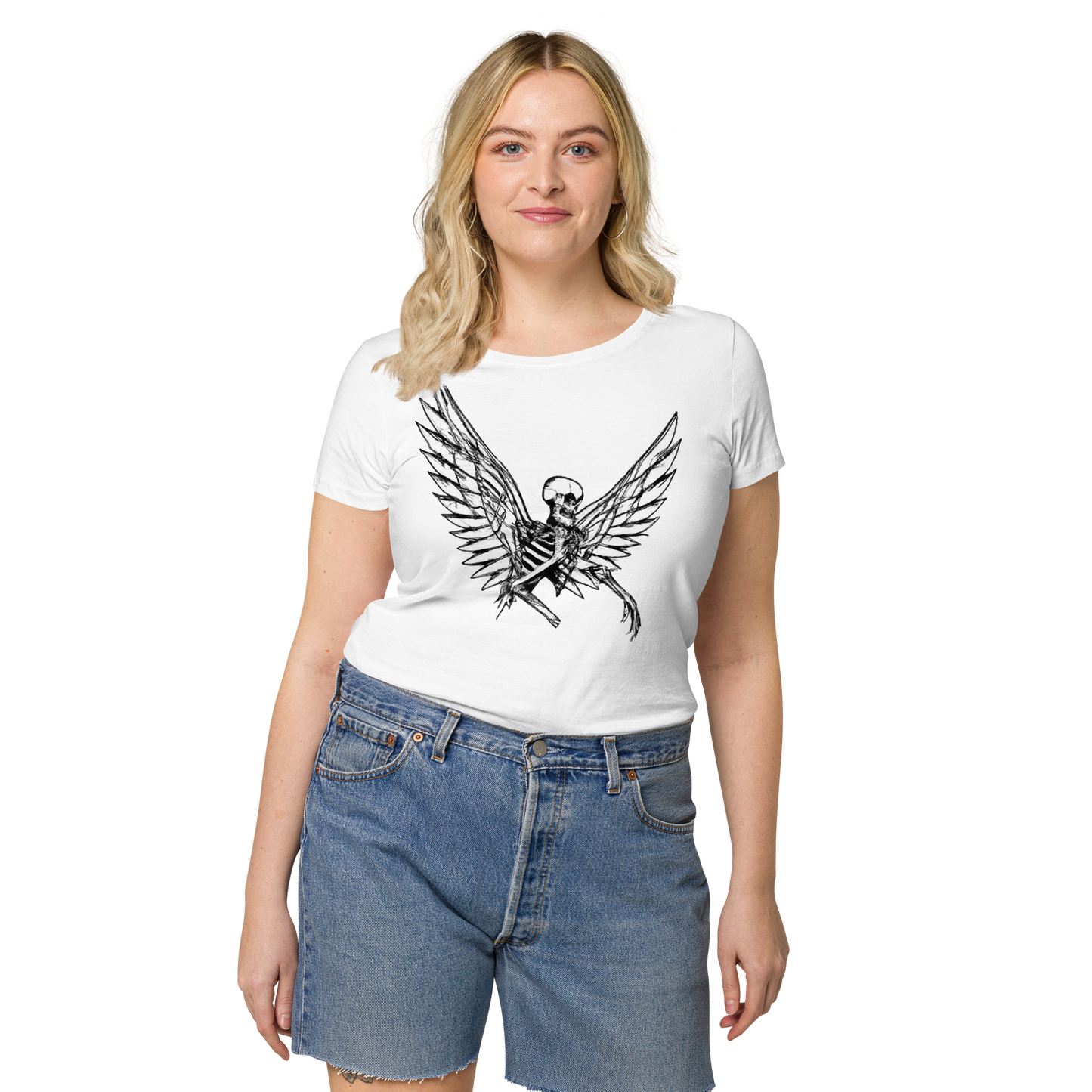 Skeleton Angel Women’s basic organic t-shirt