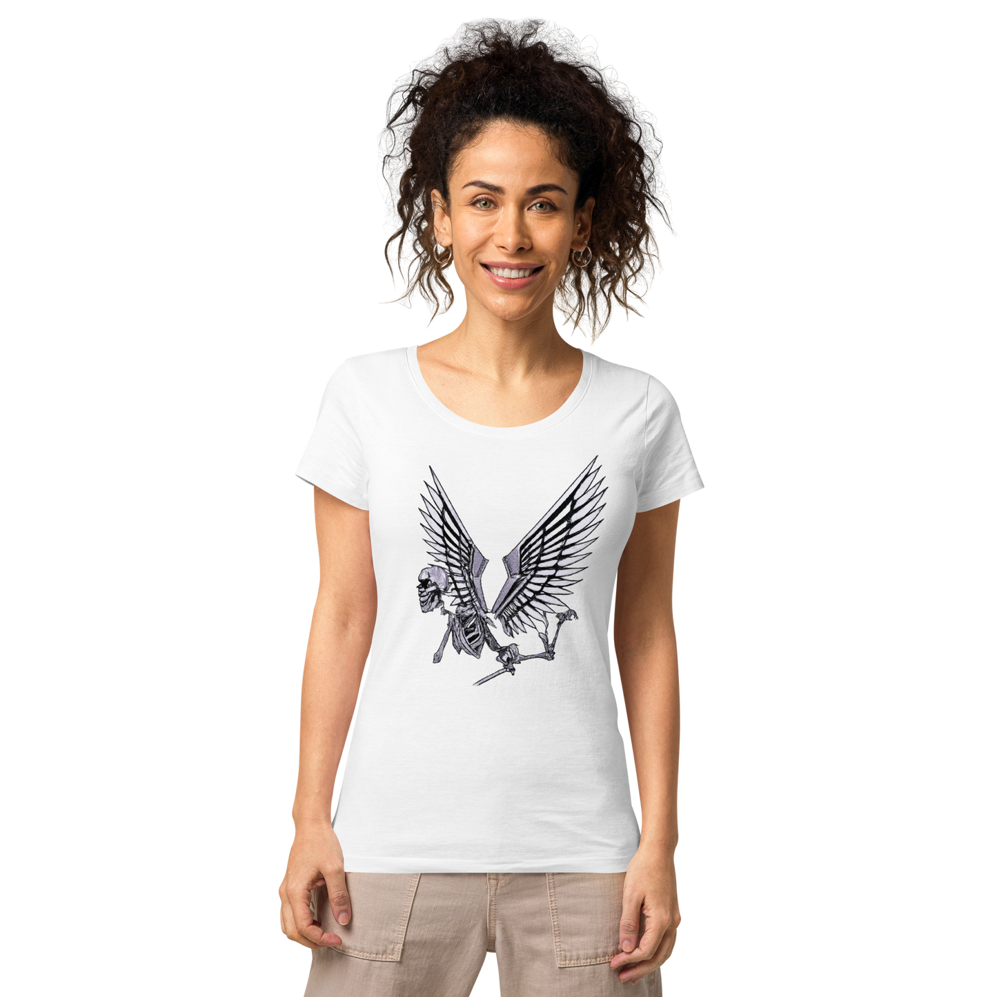 Skeleton Angel Women’s basic organic t-shirt