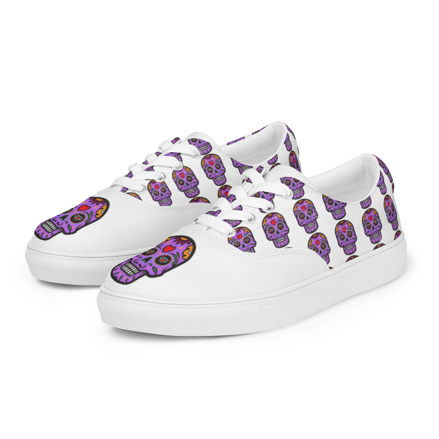 Women’s lace-up canvas shoes